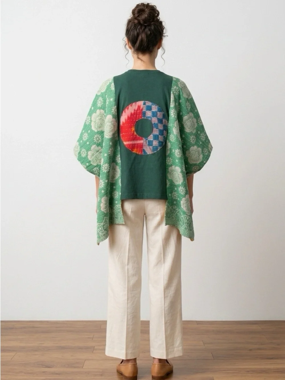 Handcrafted Upcycled PHISH Kantha Tunic NWT One Size - Picture 5 of 16